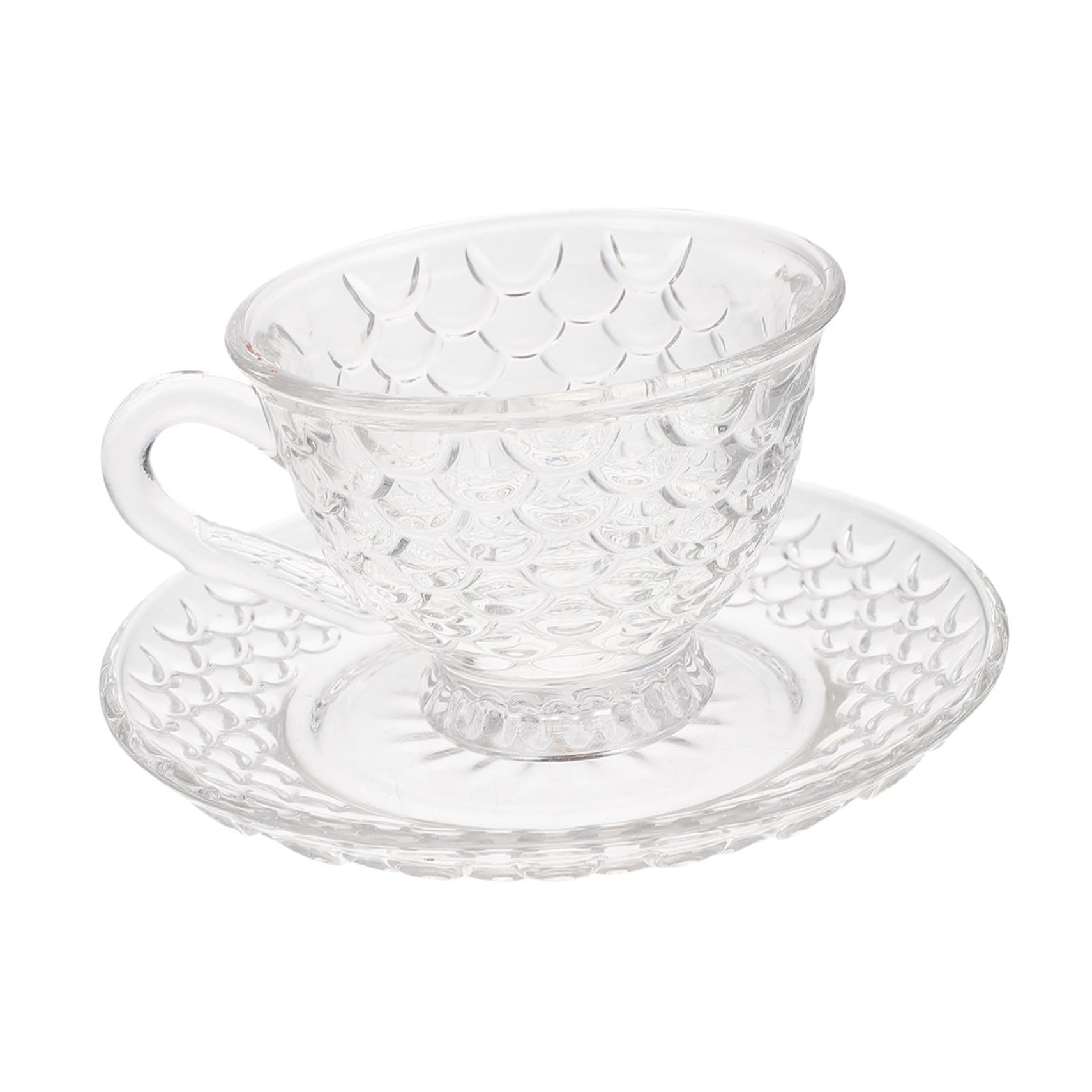 Tasse à café en verre avec soucoupe pour un espresso parfait à la maison