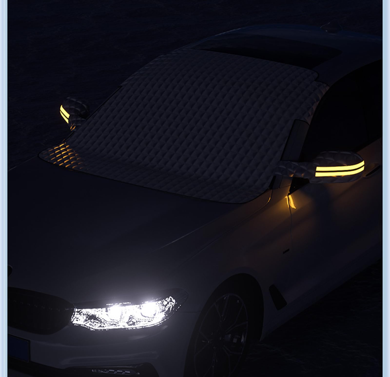 Cubierta de Parabrisas Coche para Benz M-Class/M-Klasse SUV W163 W164 W166, con Magnético, Funda Plegable Parabrisa Protege de Hielo Nieve Viento,Standard