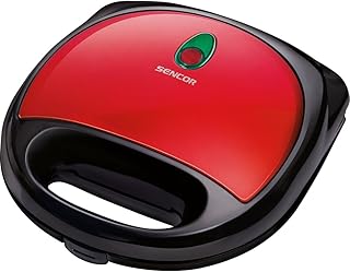 Sencor SSM 4304RD Machine à sandwiches - 700W - Permet de préparer 4 sandwiches triangulaires - Rouge