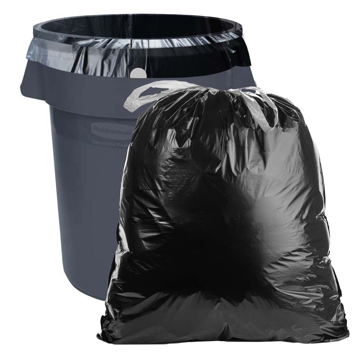 Commander Lot de 40 sacs poubelle noirs avec cordon de serrage pour pelouse et feuilles – 83,8 x 104,1 cm – Pour la maison, la cuisine, la pelouse, l'extérieur, la construction et l'entrepreneur