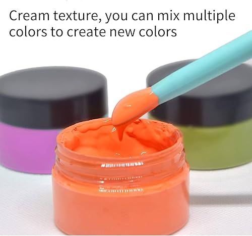 Miniatura 3 de Juego de pintura de pasta de tiza, plantillas de impresión de pantalla de seda de tela, pasta de tinta autoadhesiva, pintura de transferencia de