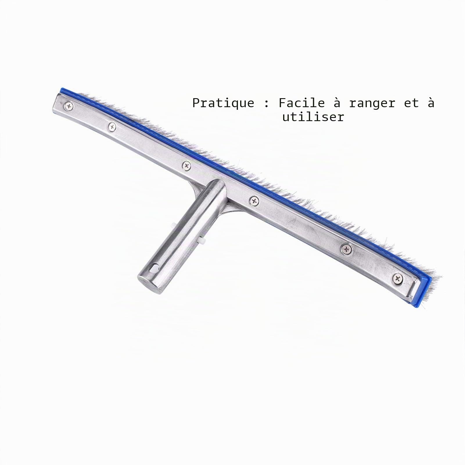 Brosse en Acier pour Piscine avec Aluminium et Acier Inoxydable pour Le Nettoyage de Piscine
