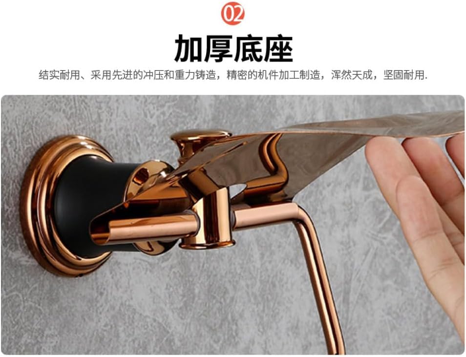 Stainless Steel Rose Gold Bathroom Hardware Pendant Set Towel Rack Light Luxury Storage Rack Bath Towel Rrack Toilet Brush,Towel Ring