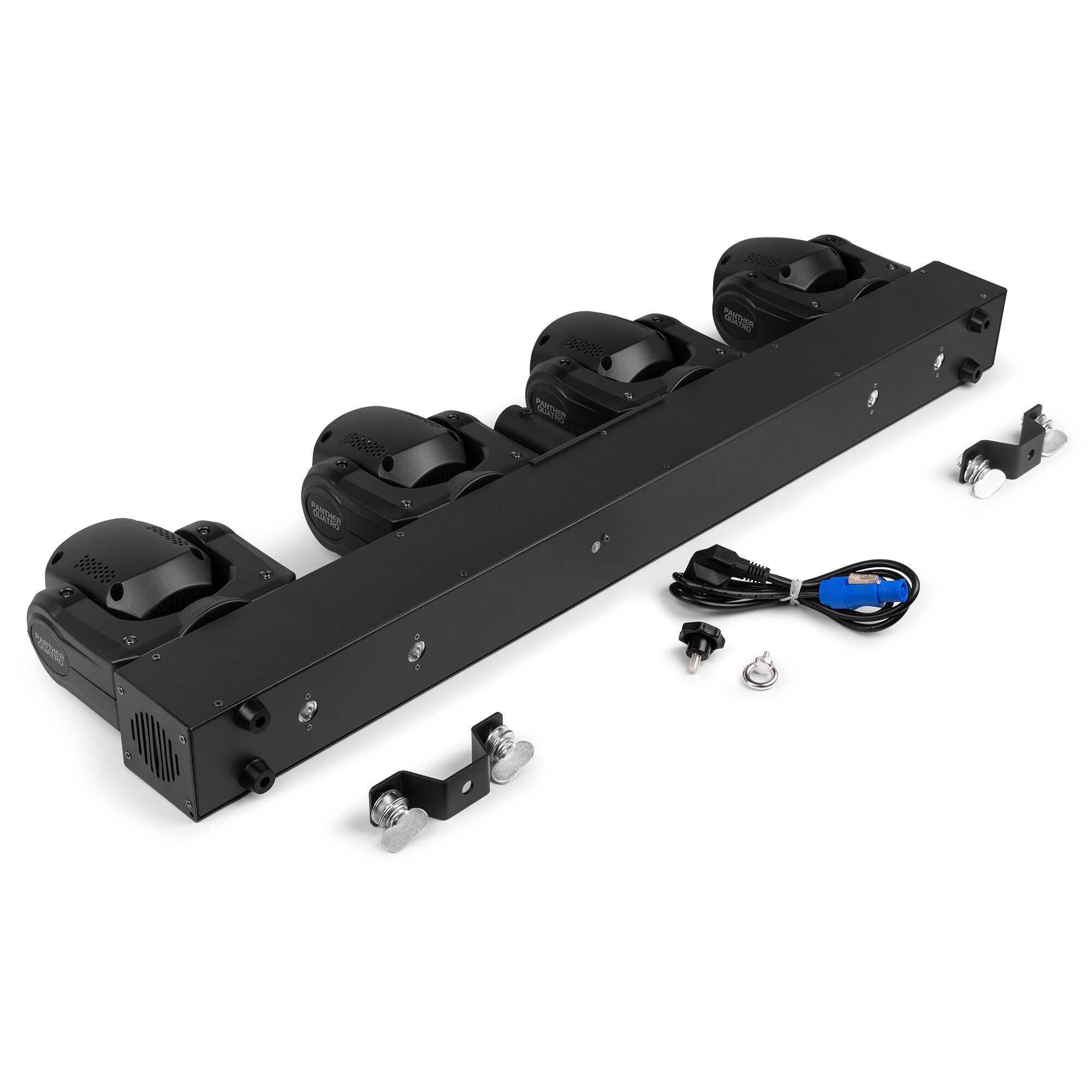BeamZ Panther Quatro Moving Head Bar – 4x 40W RGBW LED, Musiksteuerung, Moving Head LED für beeindruckende Party- & Bühnenbeleuchtung – DMX Bühnenlicht, Stroboskop, Discolicht Partylicht, Lichtorgel