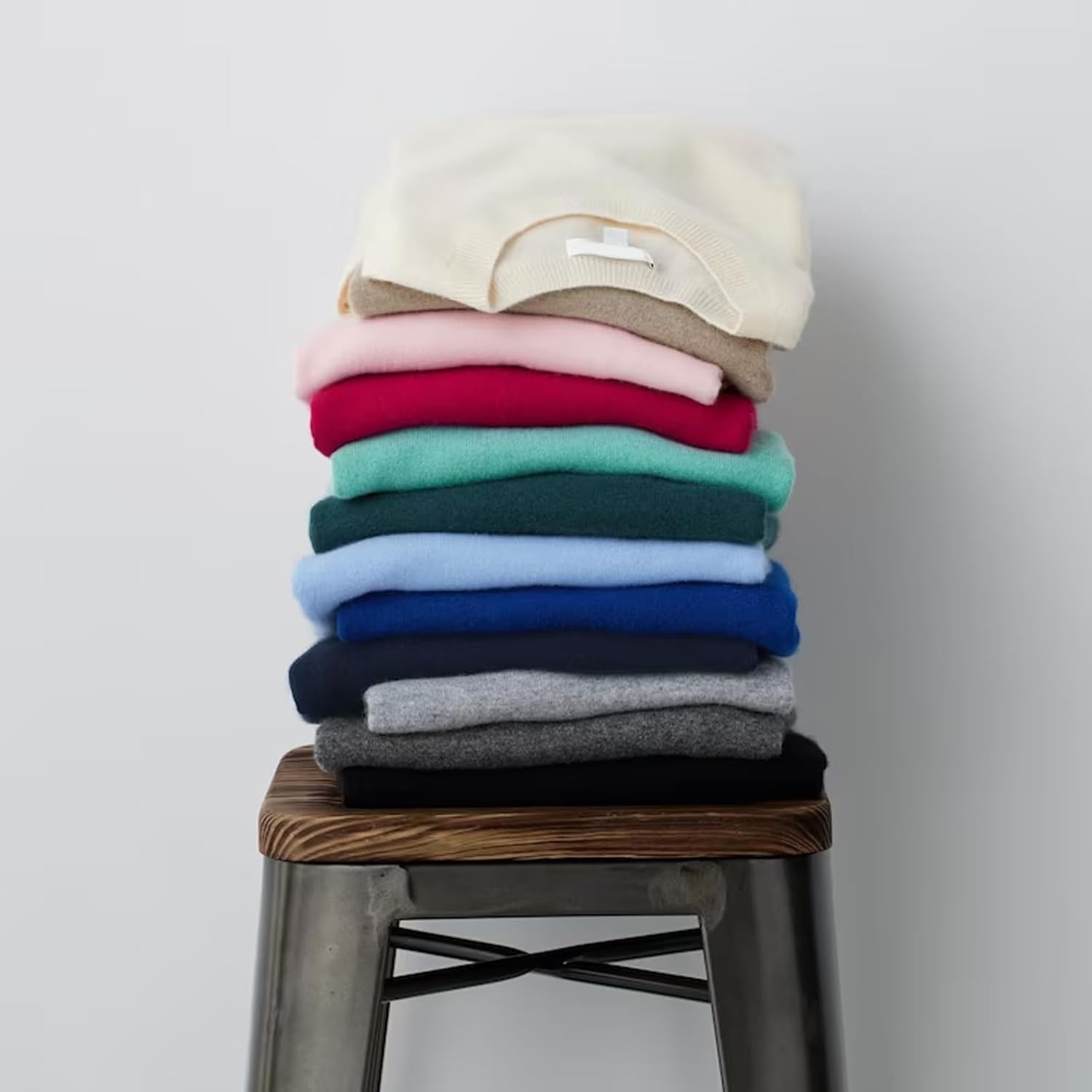 Cashmere Sweaters for Women,100% Cashmere Classic-Fit Long Sleeve Crew Mock Neck Light Cozy Soft Pullover Jumpers - Image 6