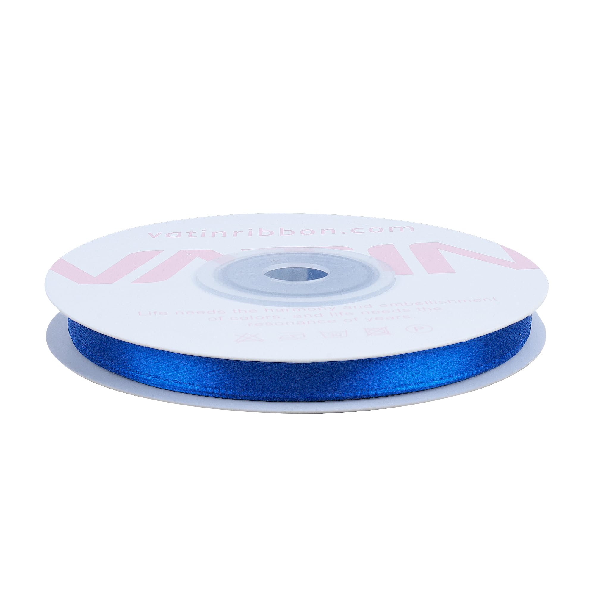 VATIN Royal Blue Satin Ribbon Polyester 6mm X 23m(25 Yards) Craft Fabric Ribbon Perfect for Gift Wrapping,Hair Bow,Party Balloon Trimming - Image 4