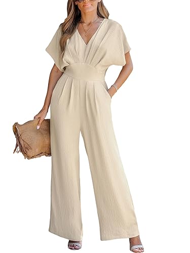 CUPSHE One Piece Jumpsuits for Women Casual Summer V Neck