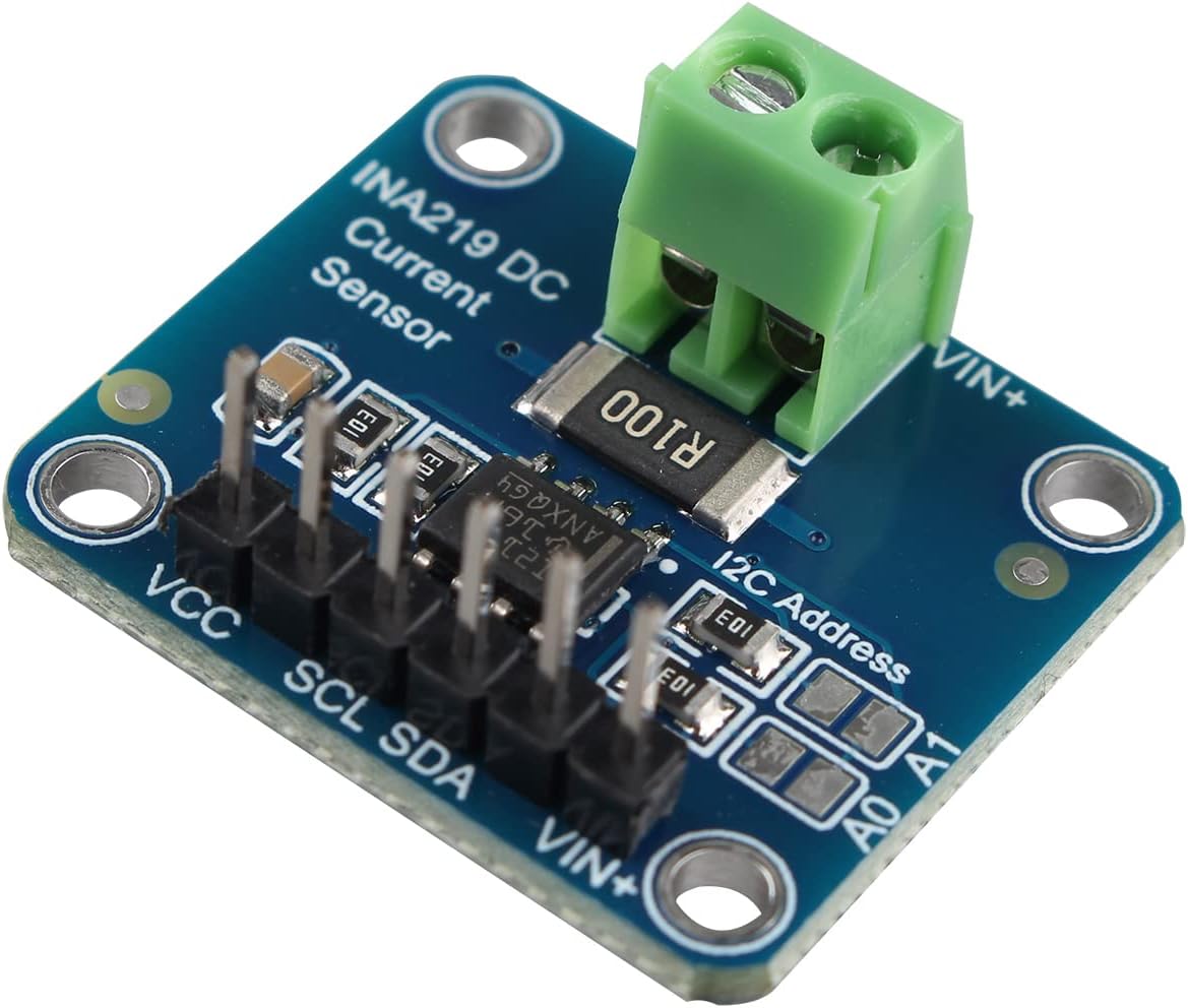HALJIA INA219 I2C Interface High Side Bi-directional DC Current Power Supply Sensor Monitoring Breakout Professional Module Universal Kit Compatible with Arduino Raspberry Pi
