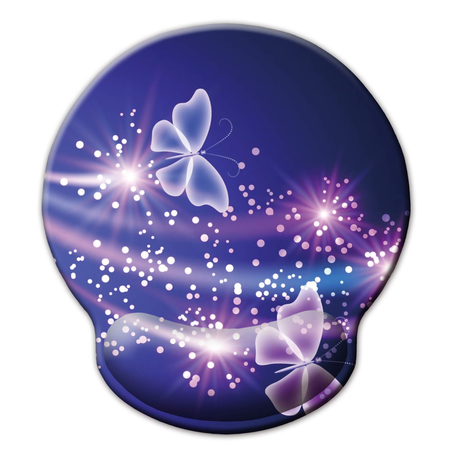 ITNRSIIET Tappetino Mouse Ergonomico Gel Rest Poggiapolsi, Tappetini Gaming per Mouse Tondo, Resistente all'Acqua con Superficie Liscia Base in PU Antiscivolo, Citazione ispiratrice
