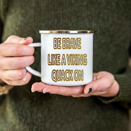 Miniatura 7 de Viking-themed Toy for Little Heroes, Birthday Gift for - Fun Toy with Ax and Shield, Adventure Quote on 12 Oz White Stainless Steel Camping Mug