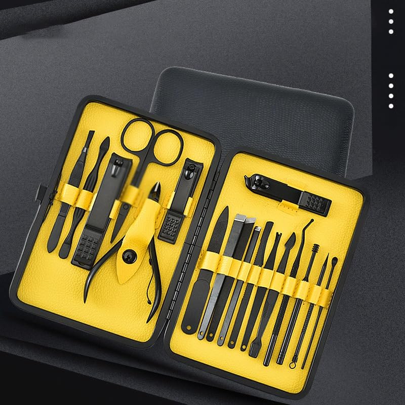 Kit manucure de 18 pièces noir idéal pour votre routine bien-être - 6