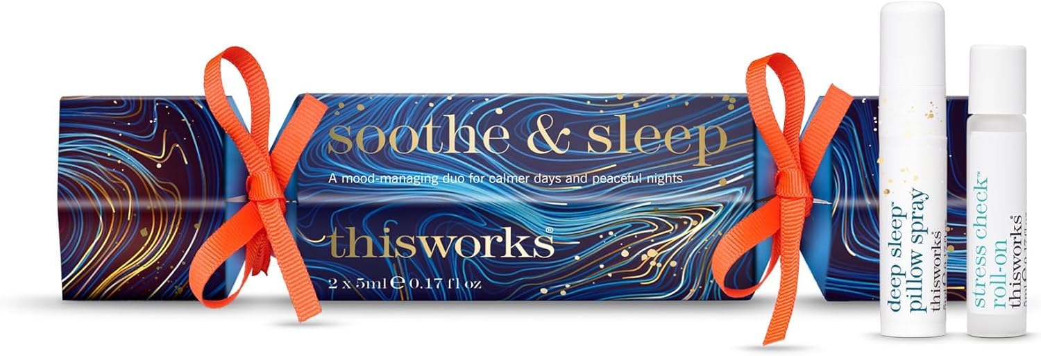 This Works Women's Blue Soothe & Sleep Gift Set - Stress Check Mood Manager & Deep Sleep Pillow Spray, 2 X 5 Ml, Self Care And Sleep Gifts For