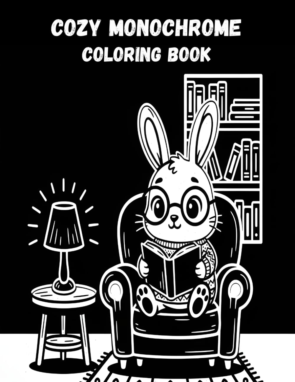 Cozy Monochrome Coloring Book: A Cozy Black & White Coloring Experience for Adults - Relax, Unwind, and Enjoy Peaceful Moments