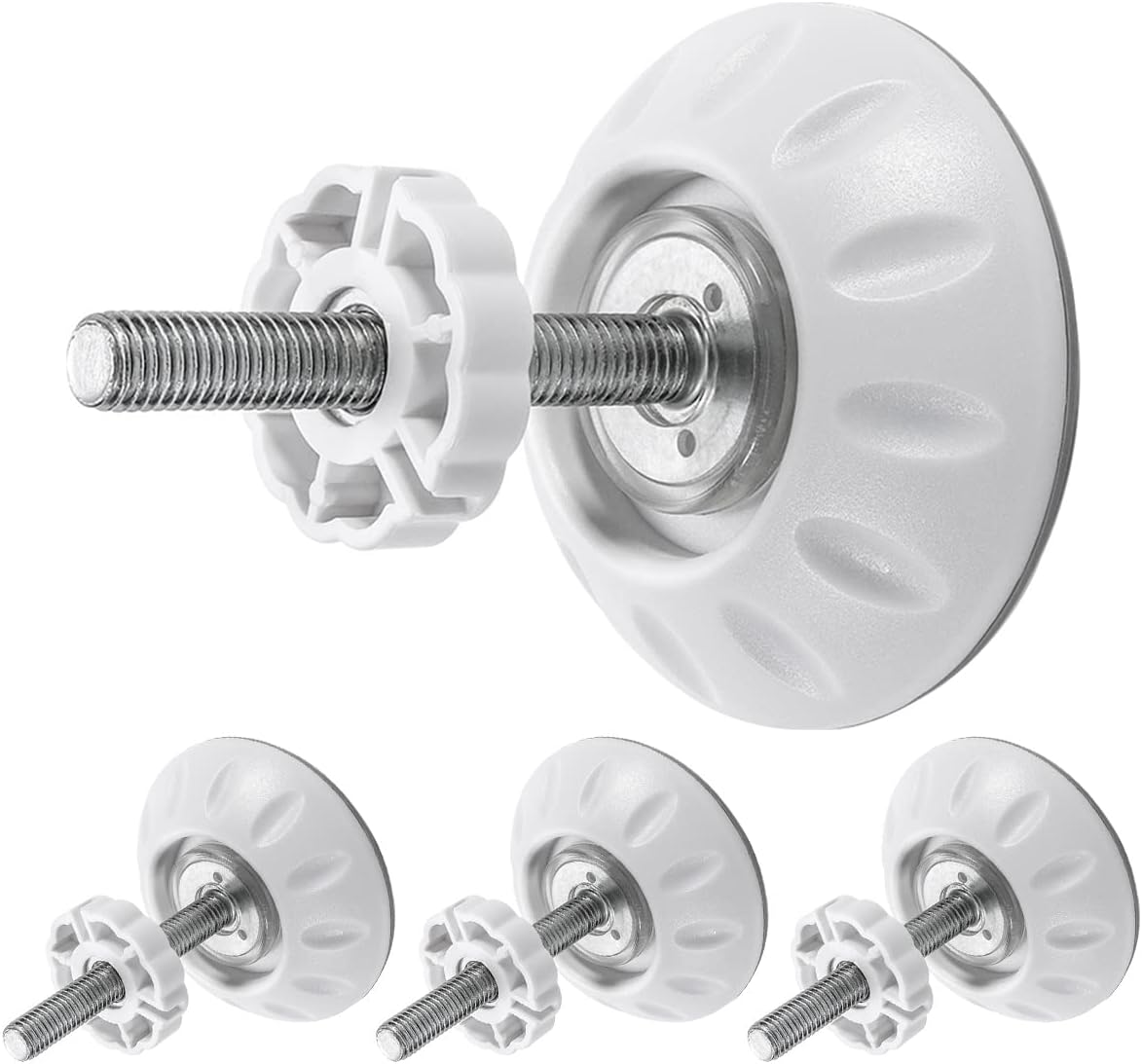 4Pack Pressure Mounted Baby Gates Threaded Spindle Rods M10 Walk Thru Gates Wall Cups Guard