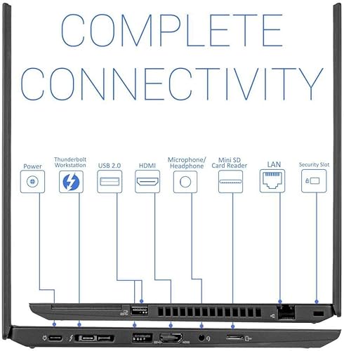 Miniatura 5 de Lenovo ThinkPad T490 Laptop con pantalla antirreflejante FHD IPS de 14 pulgadas, Intel Core i5-8365U, 16 GB de RAM, SSD de 512 GB, HDMI, cámara, USB