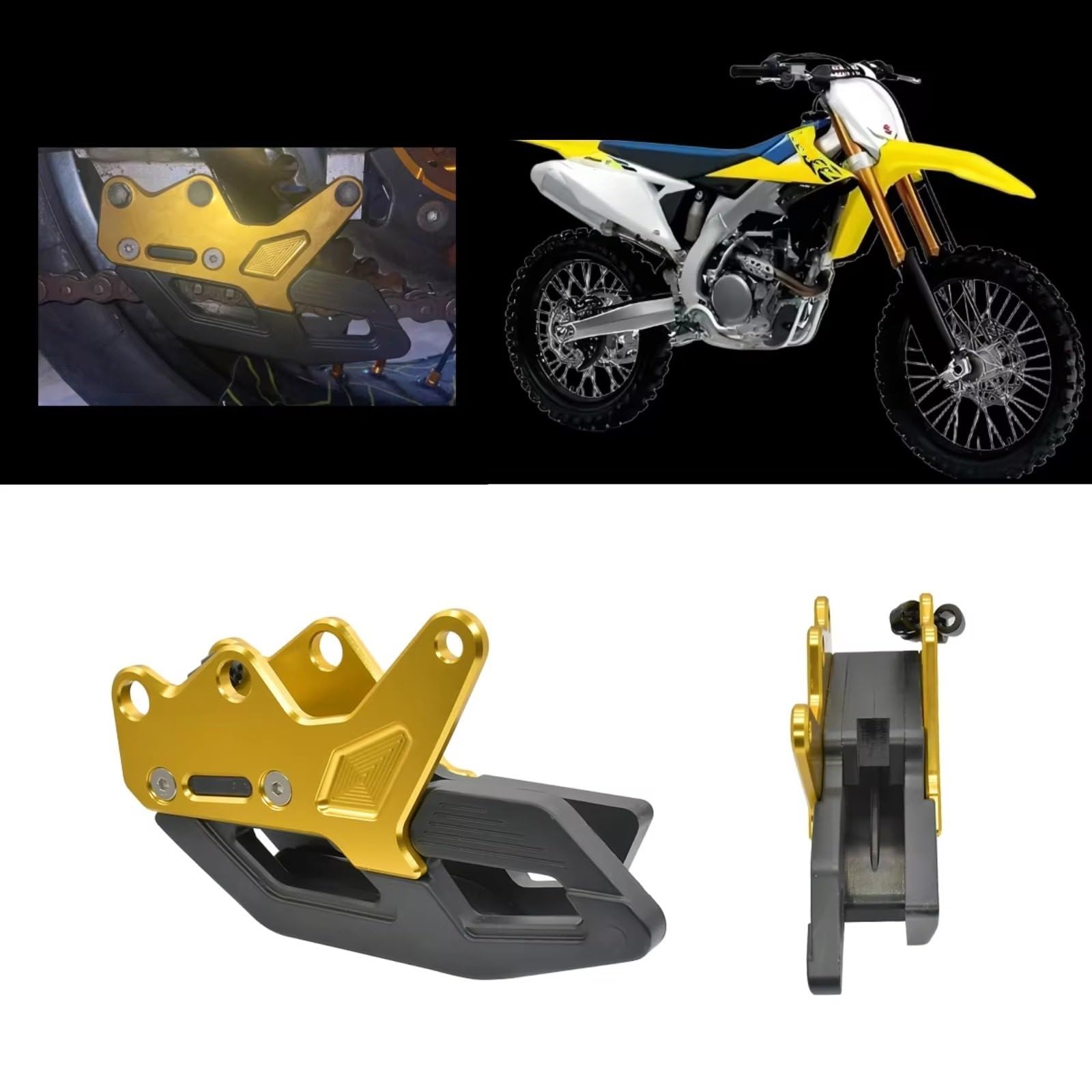 Catena Guida Guard Compatibile Con Suzuki Per RMZ450Z 2010 2011 2012 2013 2014 2015 Per RMZ250 2007-2018 Moto Catena Guida Guard Accessori