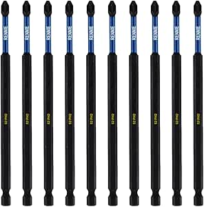 10 X Rennie Tools 150mm Long PH2 Impact Screwdriver Driver Bits Set - View #2