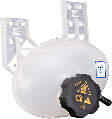 Vista 226 de TRQ Botella de desbordamiento del tanque de expansión del depósito de refrigerante del radiador compatible con Porsche Macan 2015-2018