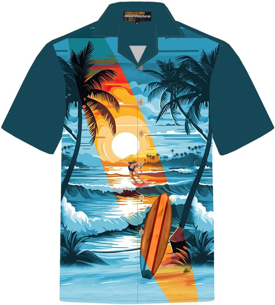 Hawaiiaans Overhemd | voor Heren | Katoen | maat S - 8XL | Korte mouw | Bloem Shirt | Bloemen Overhemden | Hibiskus Hemd | Hibiscus Hemden | Klassiek