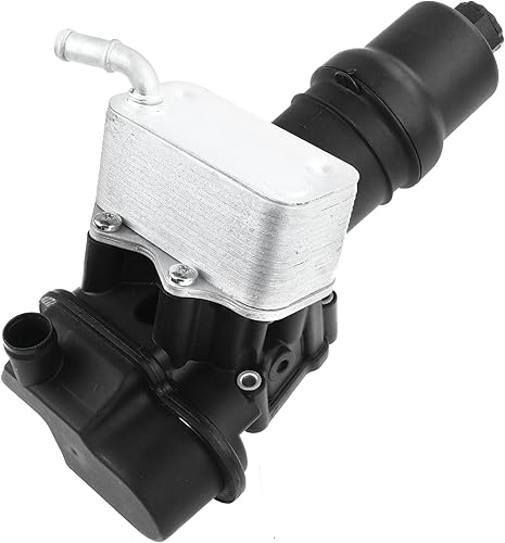 A-Premium Conjunto de carcasa del filtro de aceite del enfriador de aceite del motor para Volkswagen y Audi - Eos 2007-2009, A3 2006-2008, A4