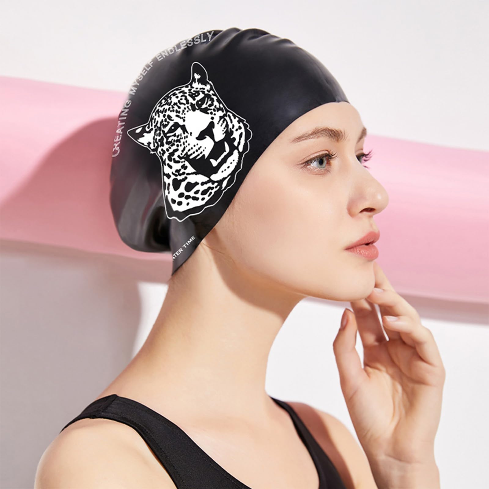 WATERTIME Leopard Swim Cap