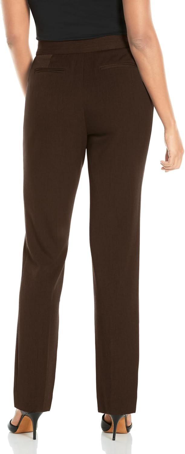 Rafaella Women's Curvy Fit Gabardine Slim Leg Pant