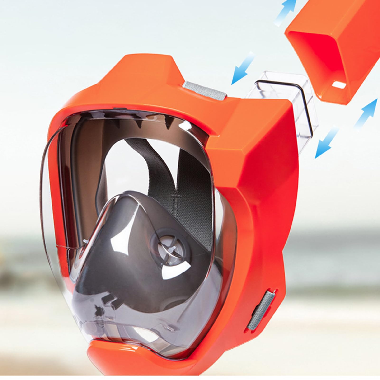 Máscara de Snorkel Adulto Equipo Facial Completo Antigoteo con Visión | Máscara Snorkel Facial Completa Adultos Para Buceo, Natación En Piscina, Viaje Subacuático, Mujeres Y Hombres