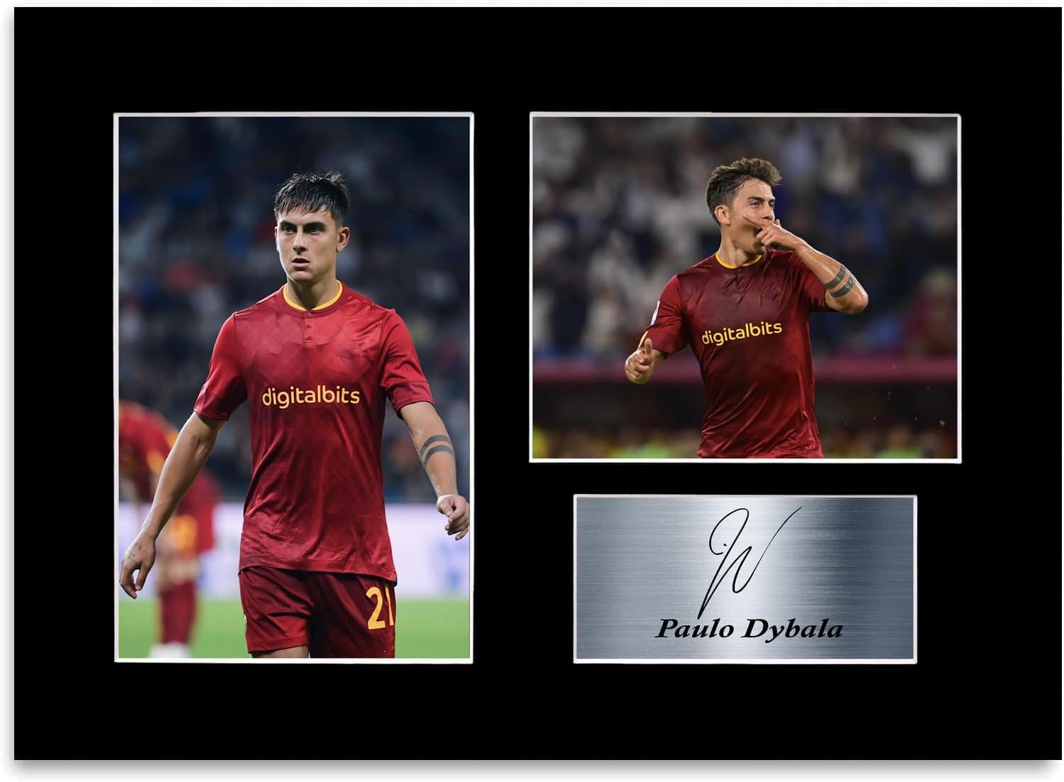 Paulo Dybala Football Player Signed Printed Autograph Photo Display Gift A4 Poster