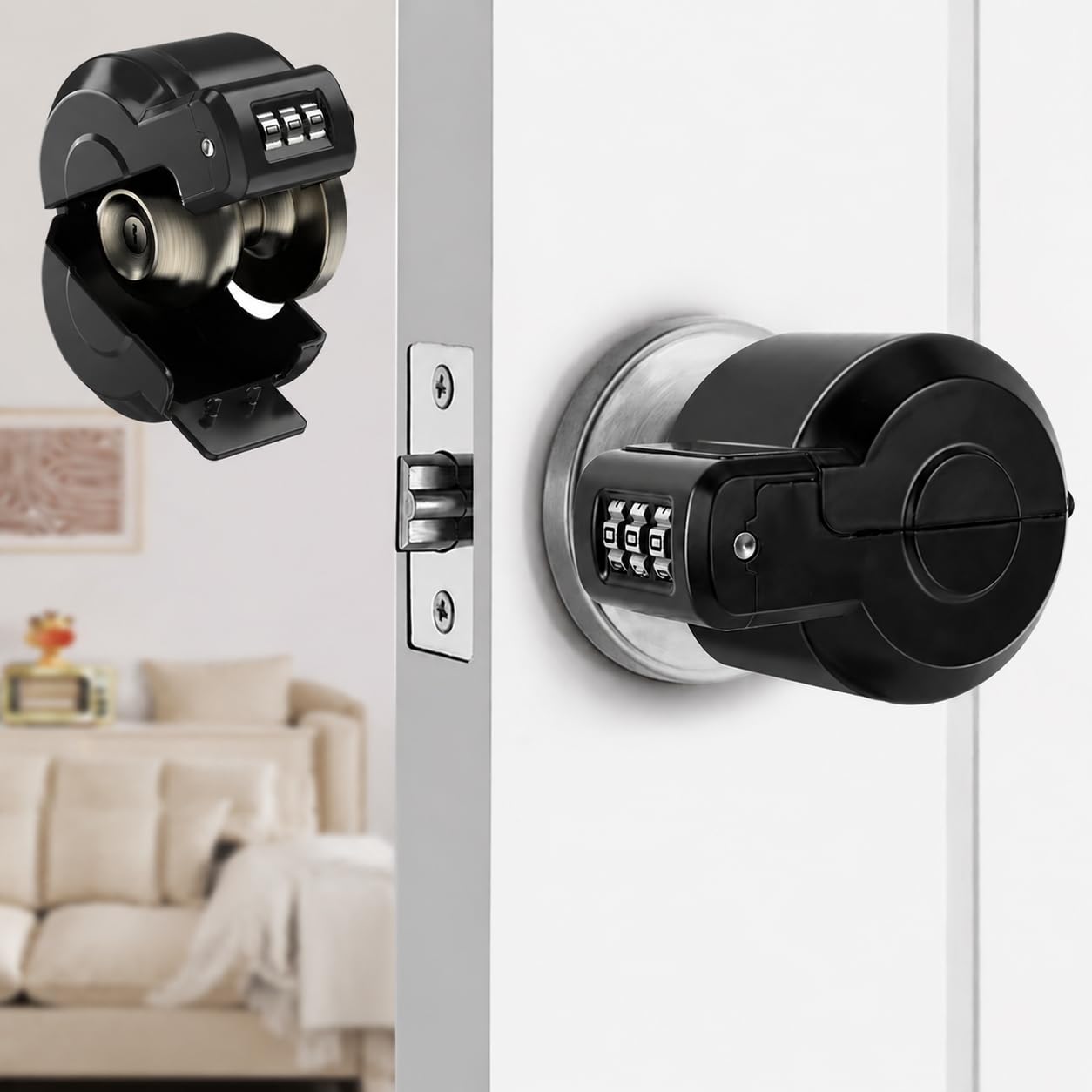Door Knob Safety Cover Lock Child Proof Door Knob Lockout Device Cover