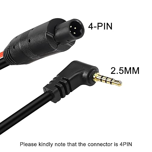Miniatura 4 de MEIRYFA - Cable de cámara de visión trasera de 4 pines, cable de 4 pines macho a macho de 0.098 pulgadas, cable de extensión de espejo retrovisor