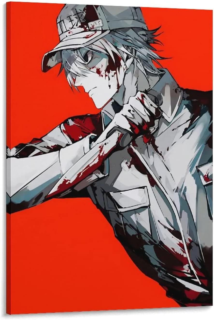 Cells At Work Anime Poster Cool Canvas Art Poster And Wall Art Picture Print Modern Family Bedroom Decor Posters 24x36inch(60x90cm)