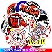 PMSMT 50PCS Pack Rock Aufkleber Set Heavy Metal Band Aufkleber für Gepäck Skateboard Laptop Gitarre Kühlschrank Fahrrad Punk Aufkleber