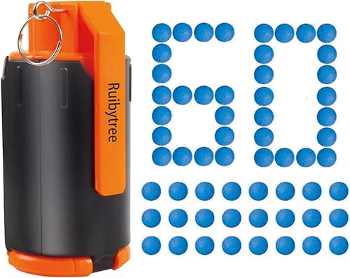 Ruibytree Juguete táctico de plástico CS, juguete táctico de plástico modificado con bala de agua de cristal con 60 piezas de munición de bolas de