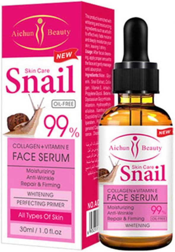 AICHUN BEAUTY Serum 99% Vitamin E Collagen Face Whitening Lifting Smoothing Oil Control Acne Perfecting Primer 4 Type (#02 SNAIL)