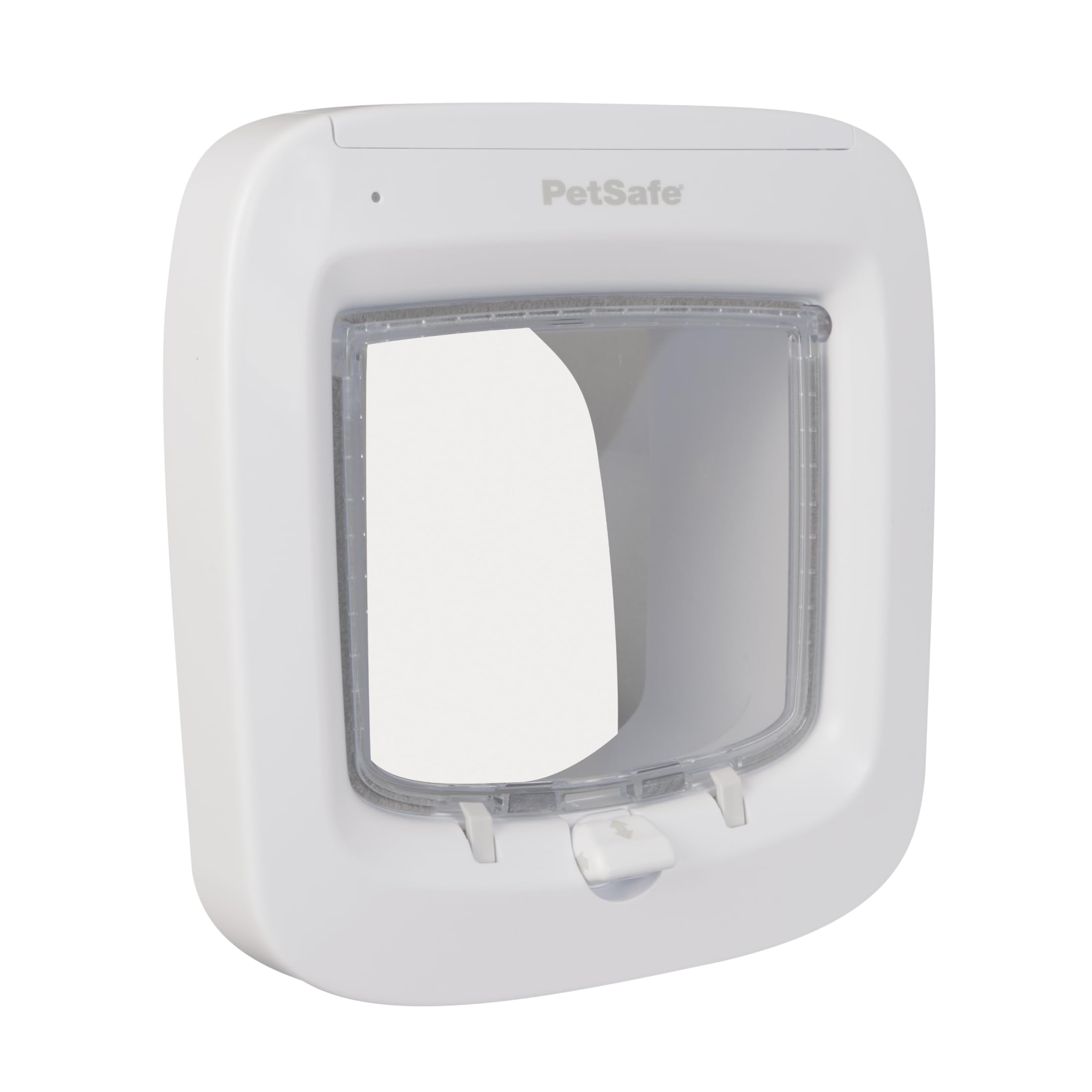 PetSafe - Chatière à Puce Électronique - pour l'intérieur ou à l'extérieur - Accès RFID Multi-​Utilisateur pour jusqu'à 40 Animaux - 4 Options de Fermeture, Installation Facile - Blanc