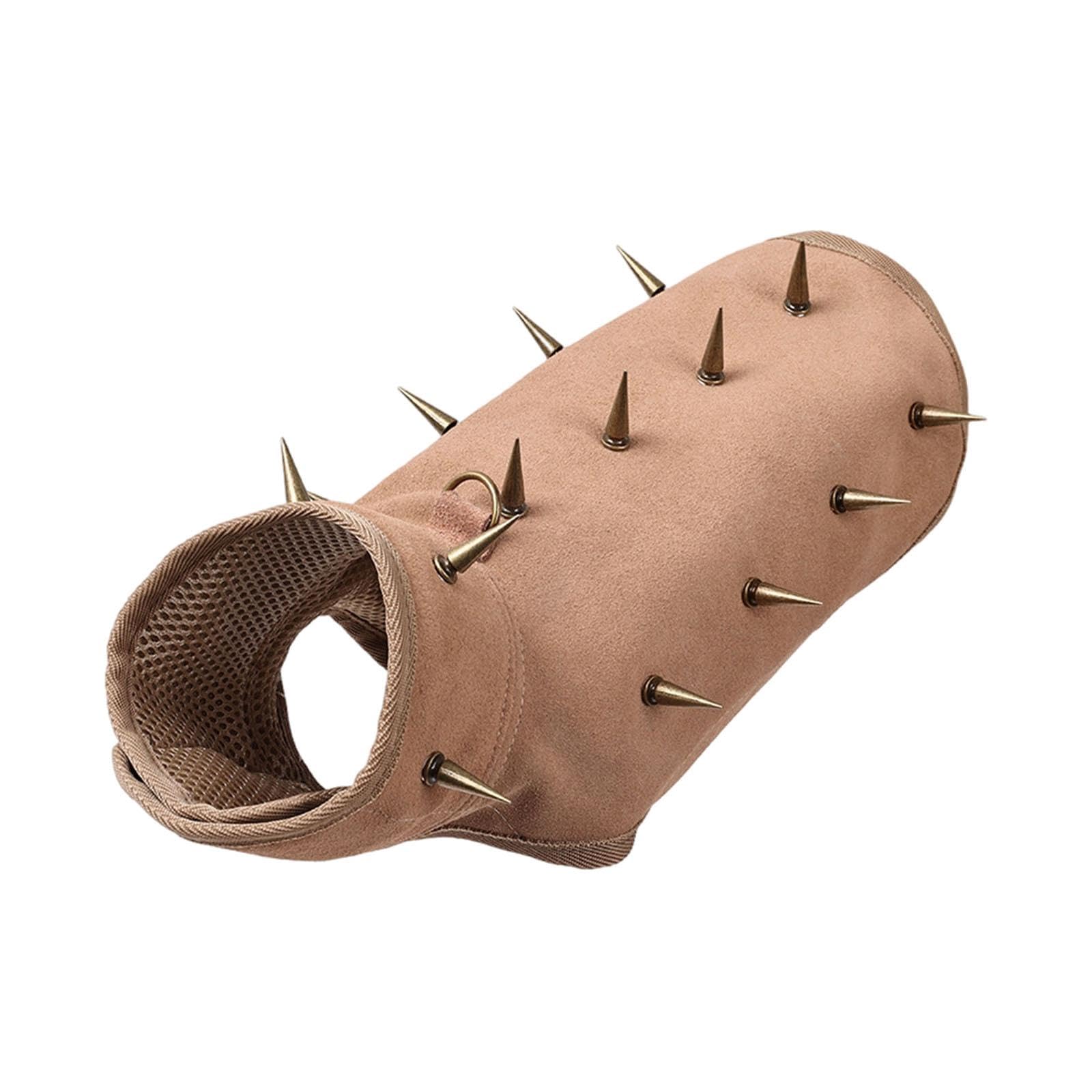 Chaleco Protector para Perros, Chaqueta Tipo, Arnés Ajustable, Transpirable, con Función Anti-mordeduras, Adecuado para Paseos, S