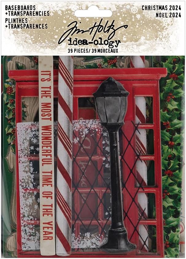 Idea-Ology - Tim Holtz - Christmas - Baseboards and Transparencies TH94407 and Emporium Layers th94420-2024 Winter Release