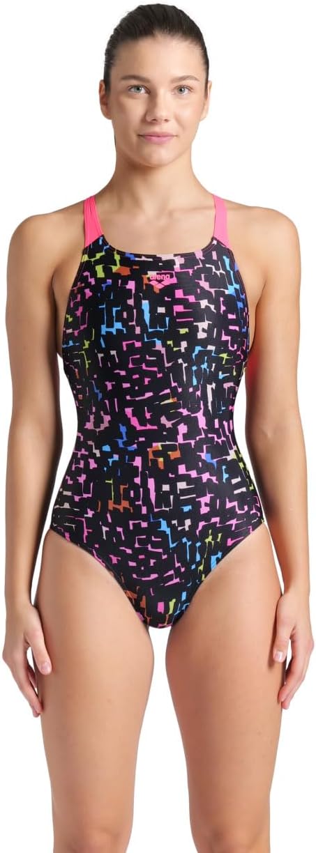 Women's Arena Performance Women's Mosaic Swim Pro Back Swimsuit One Piece Swimsuit (Pack of 1)
