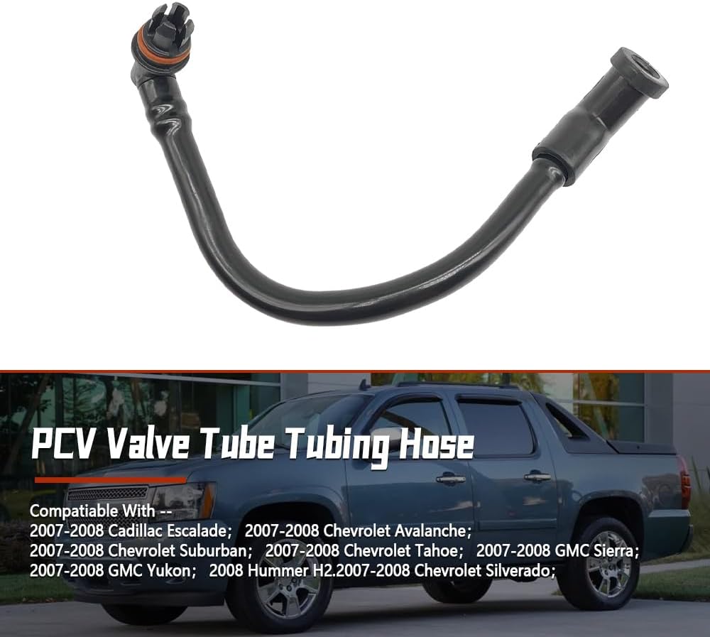 PCV Valve Hose 12607406 19435539 Fit for Chevy Silverado Colorado Fit for GMC Savana Sierra 1500 Fit for Hummer H3 H3T
