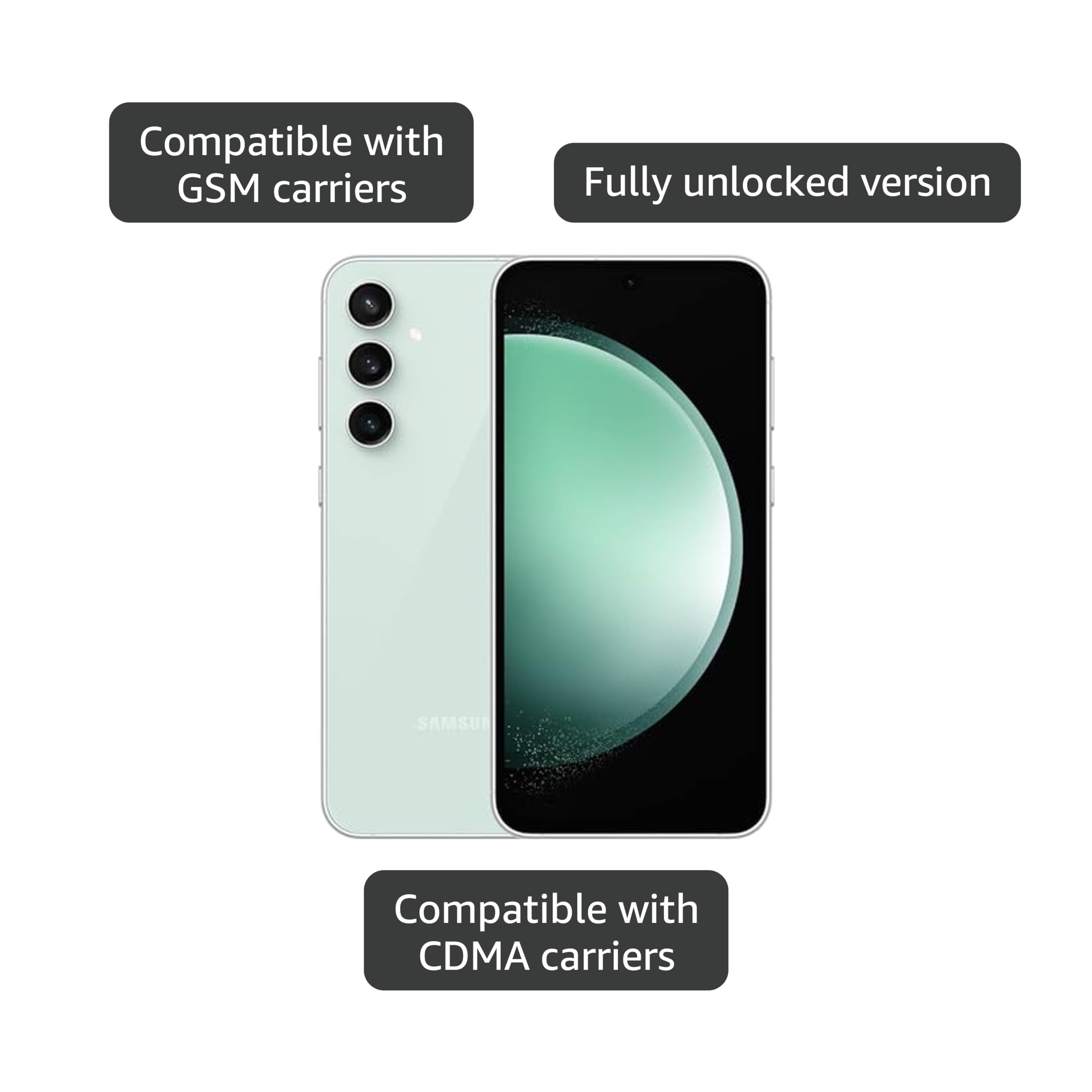 Amazon.com: Samsung Galaxy S23 FE 5G, US Version, 128GB, Mint