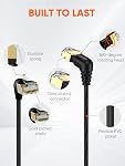 CableCreation 40Gbps 2000Mhz CAT8 Ethernet Cable, 360° Rotation CAT8 LAN Network Cable with RJ45 Shielded Connector, Highly Speed Patch Cord for Gaming, PS5, Router, Modem, PC, 3.3 Feet/1M