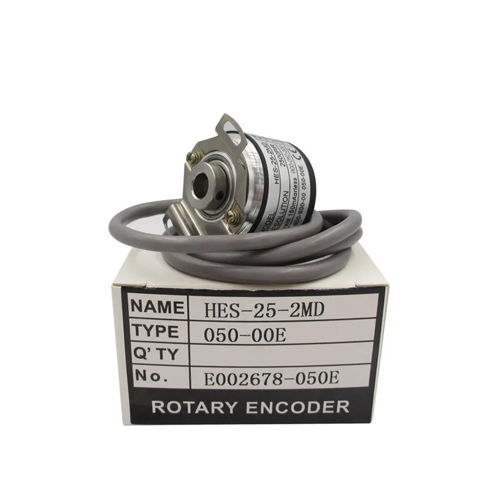encoder rotativo Codificador, codificador rotatorio incremental, HES-02-2MD, eje hueco de 6 mm y 8 mm, 2500 ppr, 1024 ppr, 1000 ppr, 360 ppr(6mm,2000ppr)