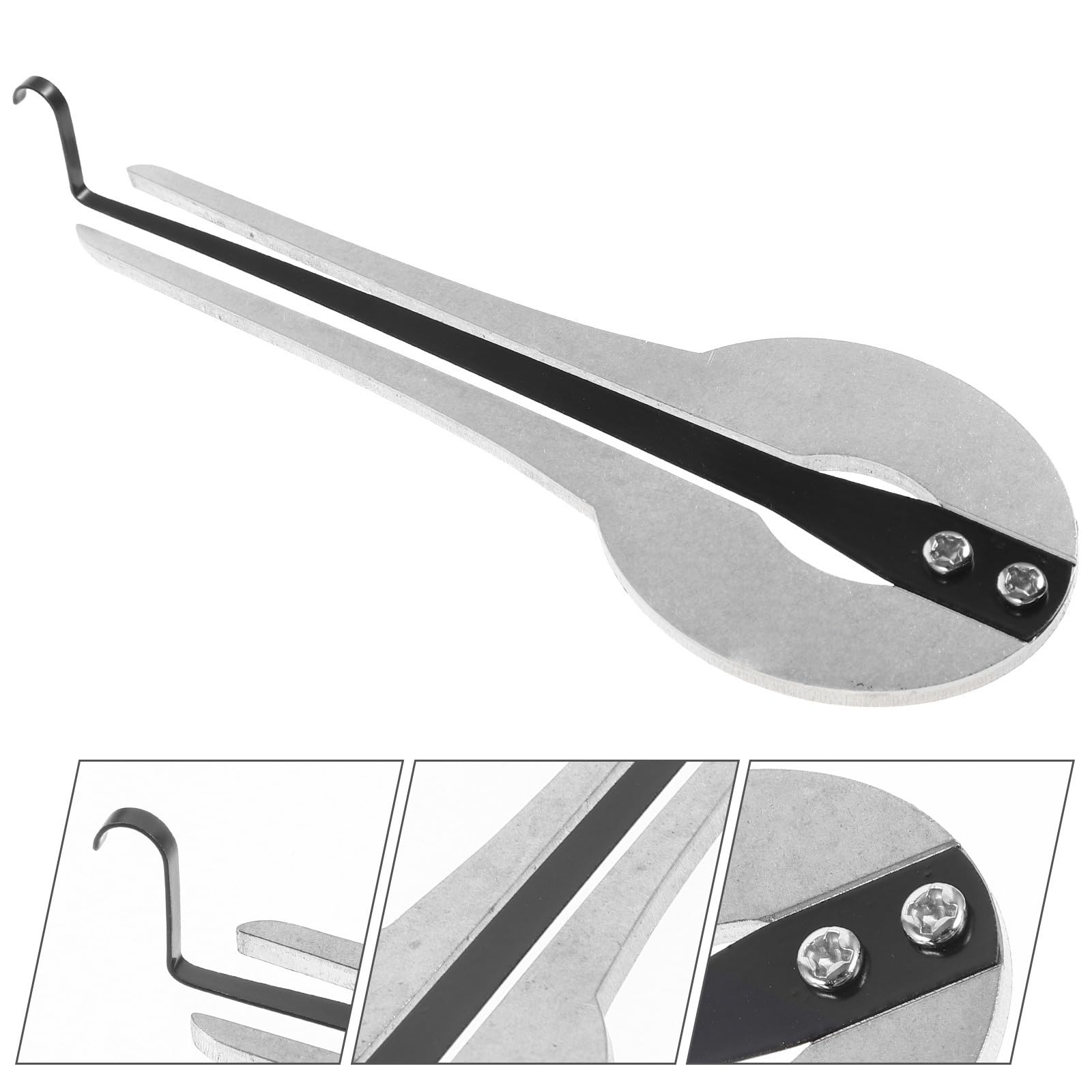 Toyvian Harpe à Mâchoire Légère en Métal Argenté pour Débutants, Instrument Ethnique Portable Polyvalent pour Jouer Musique Ethnique