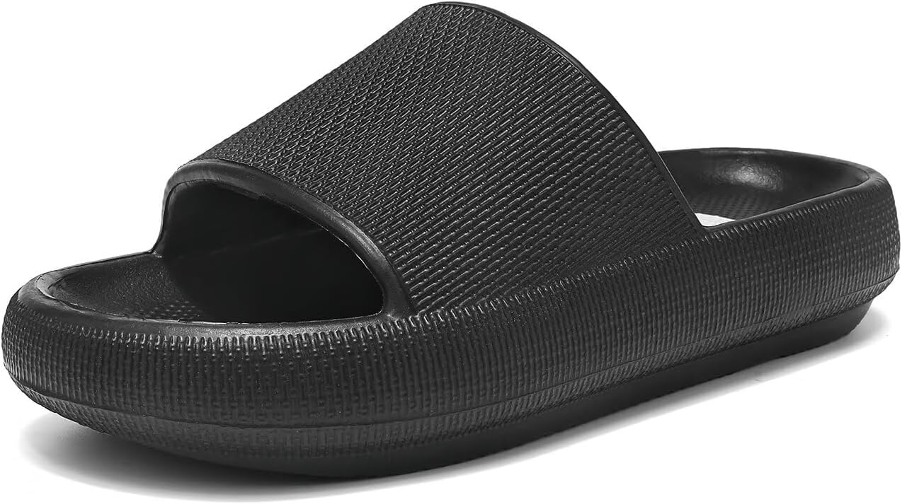 Haifago Cloud Slide Sandals for Women Comfort Recovery Pillow Sandal, Lightweight House Bathroom Shower Slippers Adjustable Double Buckle Platform Slide