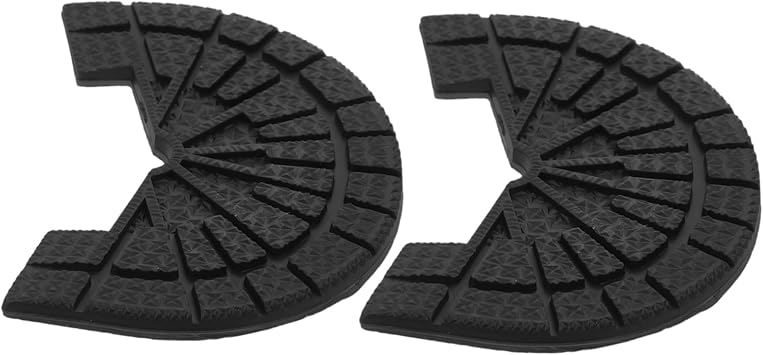 1 Pair Rubber Non Slip Sole Heel Pads for Shoes Dark Color 43-44 Size