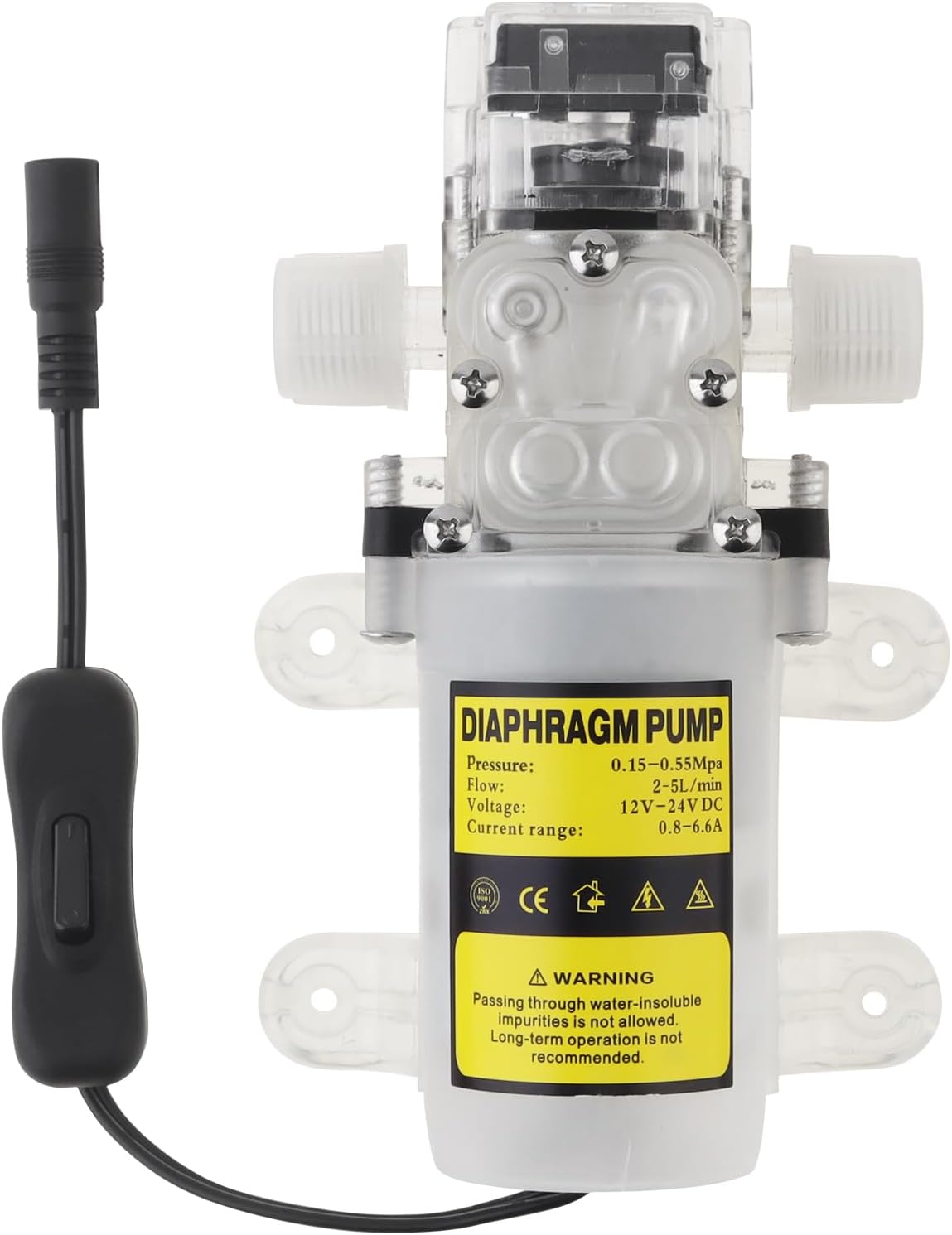 DC 12V-24V Electric Wine Transfer Pump 2-5 L/Min 60W Self Priming