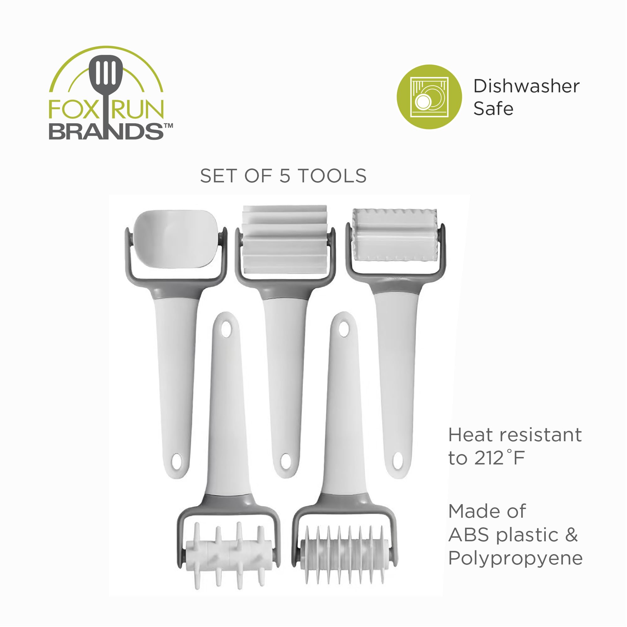 Fox Run Pasta & Pastry Cutter Set - 5 Tools -8