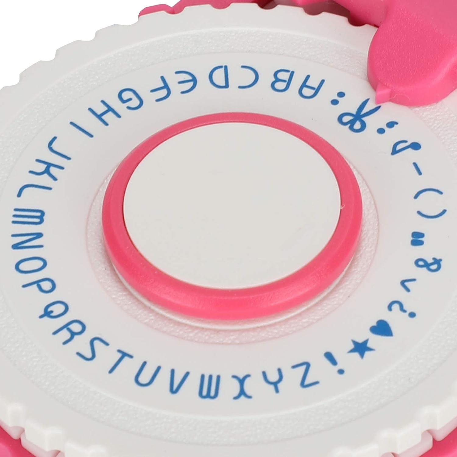 Embossing Manual Typewriter Label Making Embosser DIY Craft Office Supplies Pink Portable No Ink No Battery Required Adhesive Tape Included 11.5 x 5.6 x 2.2cm