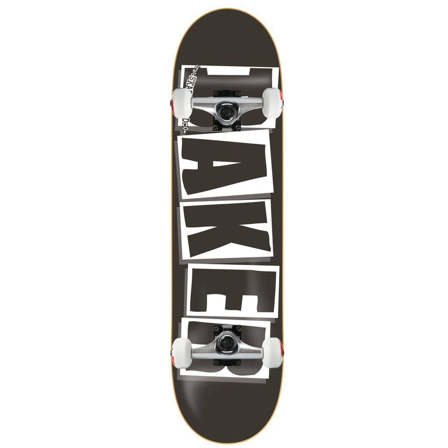 BAKER Skateboard Complete Logo Black White 8 125 Raw Trucks Assembled