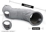 OHANA Large Cat Tunnel S Form, Collapsible Play Tube Cat Toys, Dia27*117cm - 2